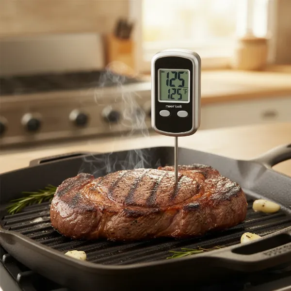 How to Cook the Perfect Medium Rare Steak Using a Meat Thermometer